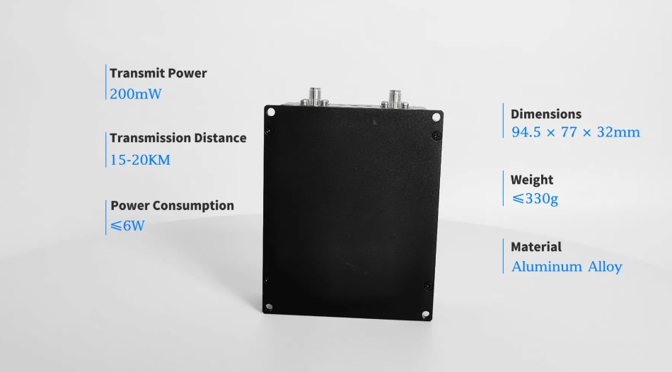 330 Grams Weight 20km Air-to-Ground Transmission Distance Wireless Video Transmitter Module