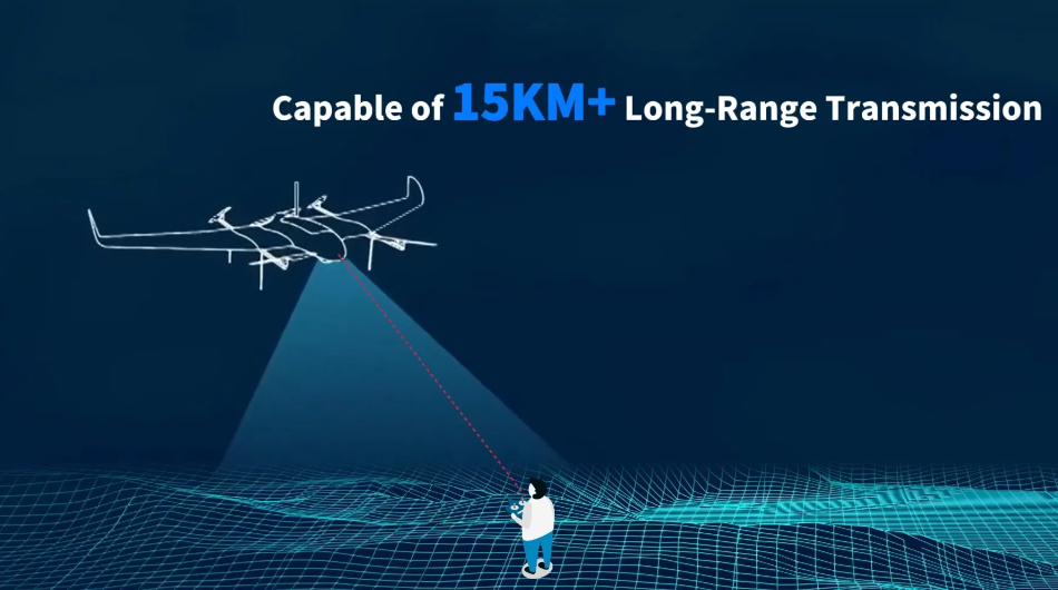 330 Grams Weight 20km Air-to-Ground Transmission Distance Wireless Video Transmitter Module