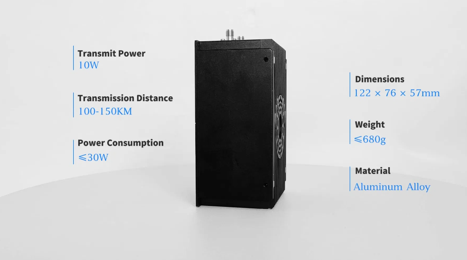 Suntor 150-300km Drone Wireless Video Transmitter for HD Video and Full Duplex Data