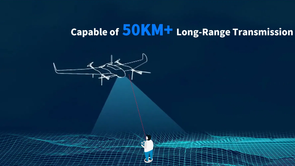 Suntor 100km HDMI Video Transmitter UHF Radio Link for Drone