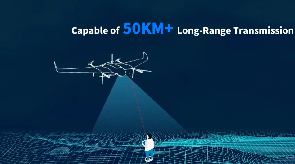 350 Grams Weight Dual Antenna MIMO M50PRO Drone Uav Data Link Video Transmission Radio