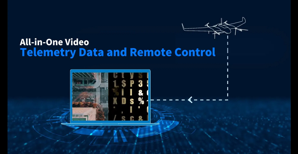 MIMO MES128 Datalink for HD Video and High-Bandwidth Data Drone Video Radio