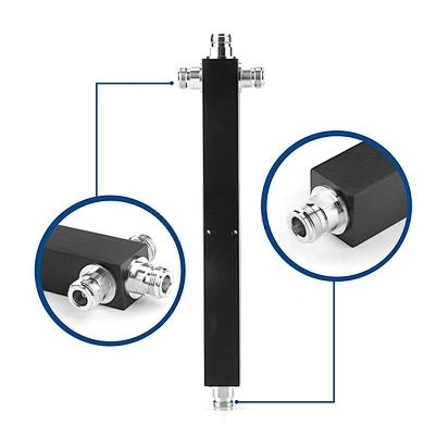 698-3800MHz-RF-New-Black-Square-3-way-Cavity-Power-SplitterDivider-with-N-Female-Connectors