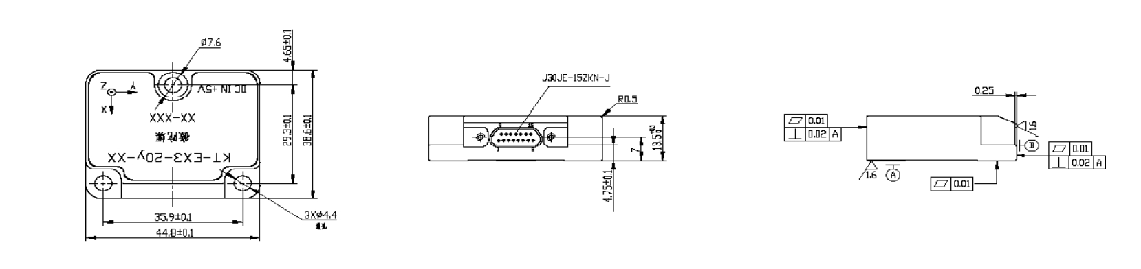 China Moneypro DD Three-Degree-of-Freedom Angular Rate Sensor Module MOPKT-EX3-20 (domestically produced); MOPKT-EX3-6 Product model: MOPKT-EX3-20 (domestically produced); MOPKT-EX3-6