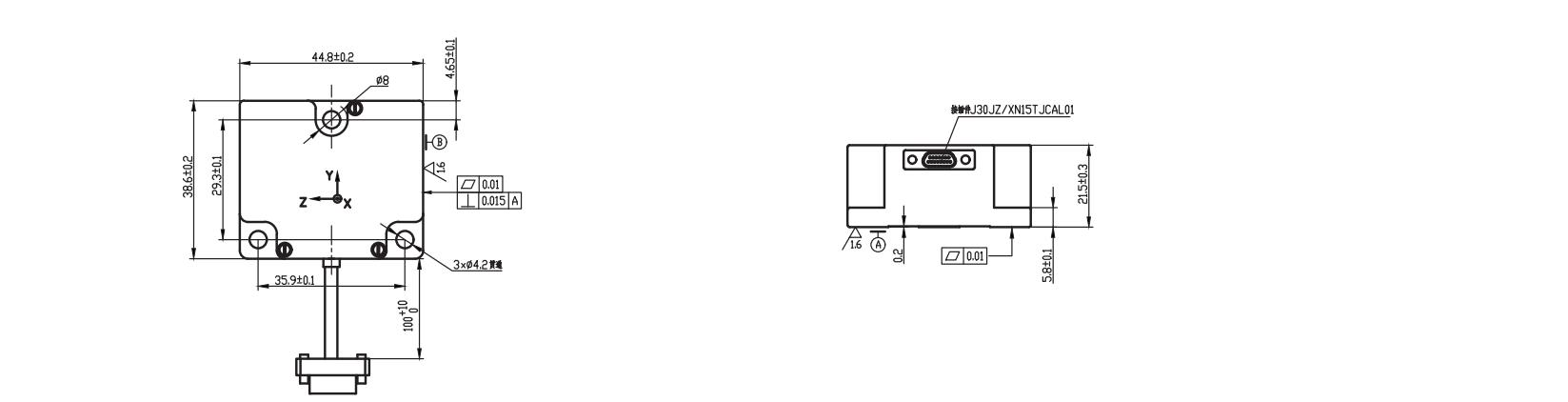 China Moneypro KT-EX6-37 Six-Degree-of-Freedom Inertial Measurement Unit Module (domestically produced, high-precision)