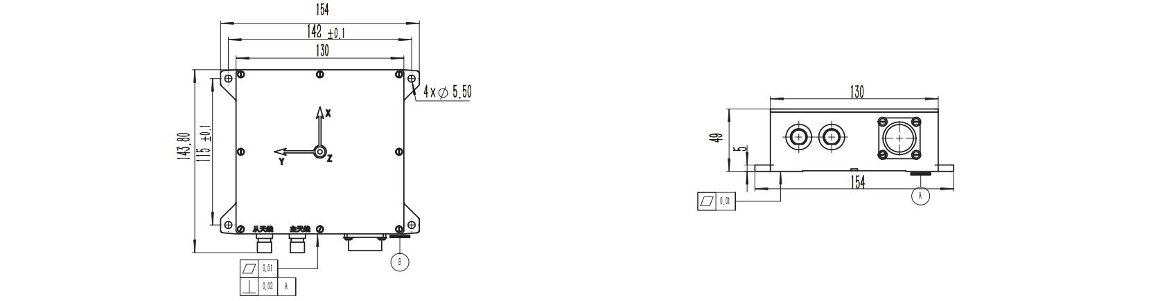 China Moneypro KT-EX8-3D Dual-Antenna Integrated Navigation System