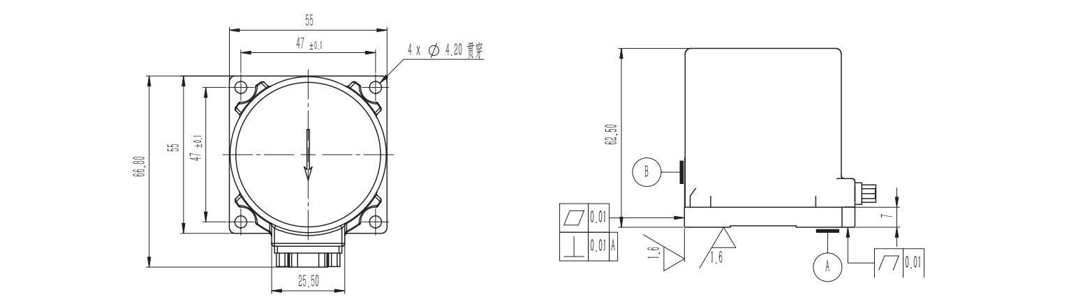 China Moneypro KT-EX7-1 North-Seeking Gyroscope (North Finder) Module