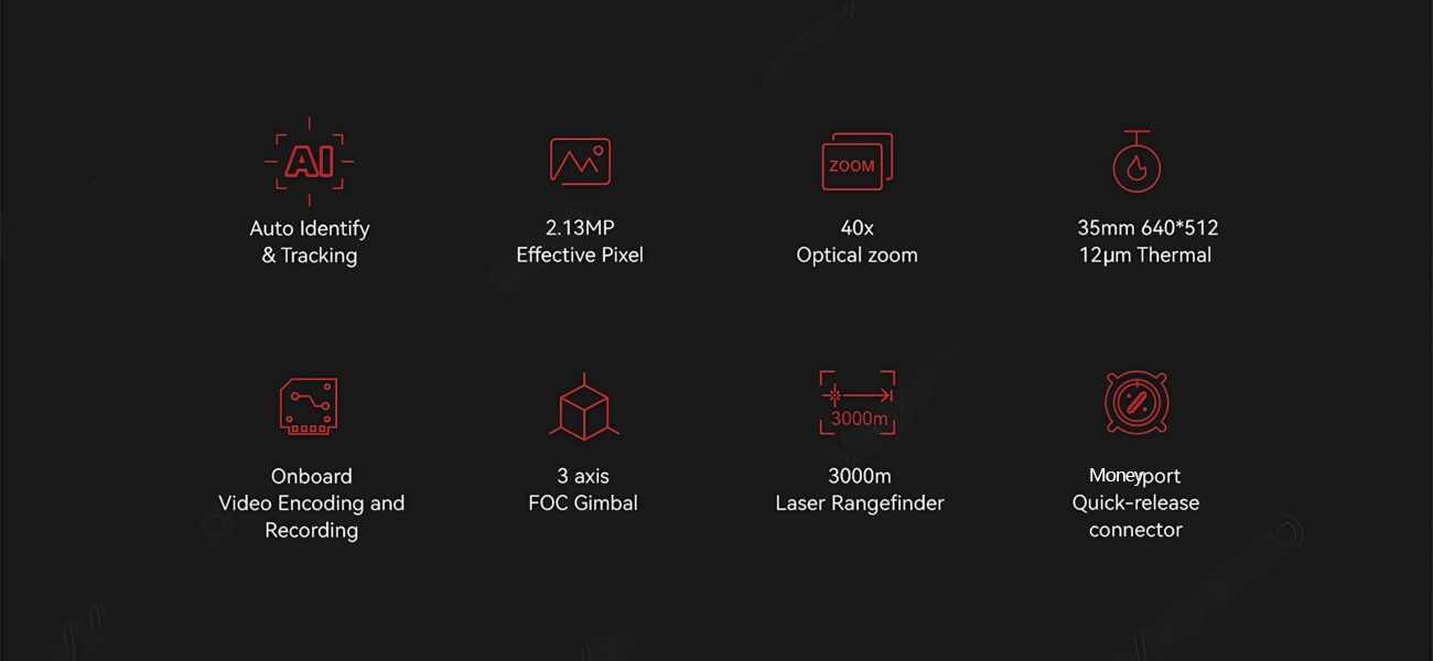 China Moneypro M40TR-35 40X Al autonomous-ldentificationand automatic Tracking Camera