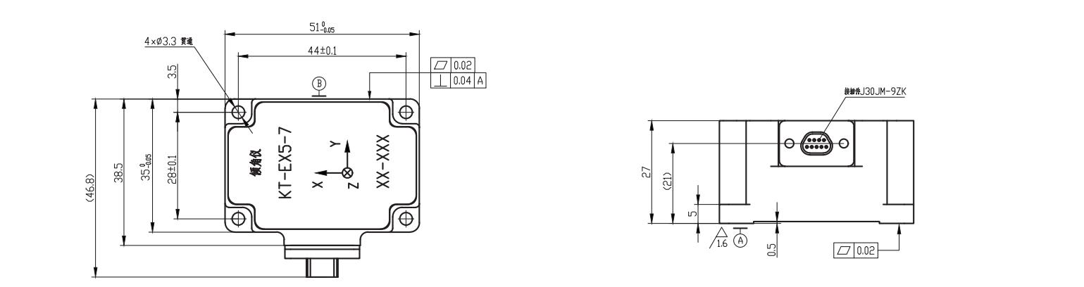 China Moneypro KT-EX5-7 Inclinometer Module (domestically produced)