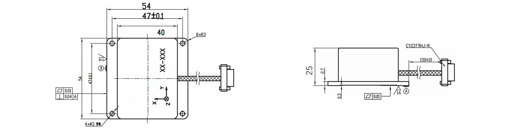 China Moneypro KT-EX6-27-A MEMS Attitude and Heading Reference System (AHRS) Module